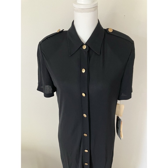 Maggy London Dresses & Skirts - Vintage NWT Maggy London Button Front Short Sleeve Maxi Women's Sz 10